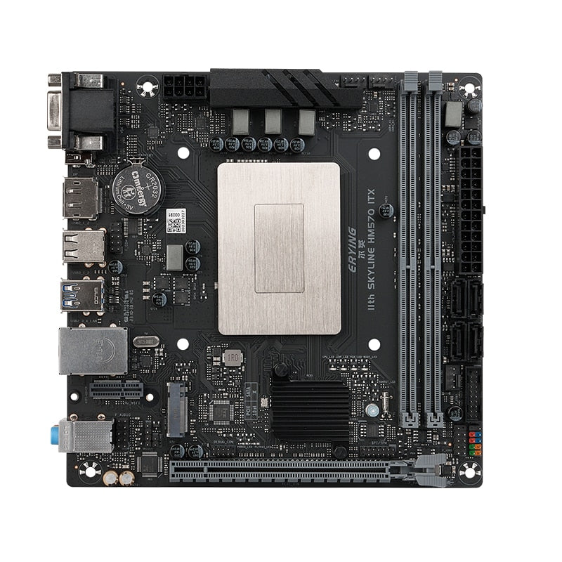 ERYING M-ITX Motherboard with Onboard CPU Core Kit i7 11800H 1,9-4.6GHz, dual-channel DDR4.  Extended Inventory.